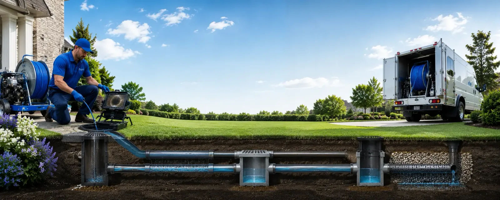 Outdoor drain cleaning information for Silver Lake, NY